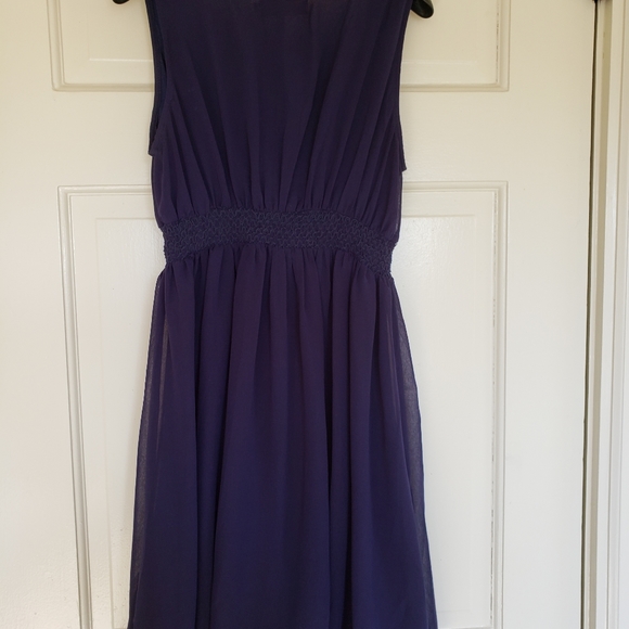 Navy sleeveless dress - Picture 3 of 5